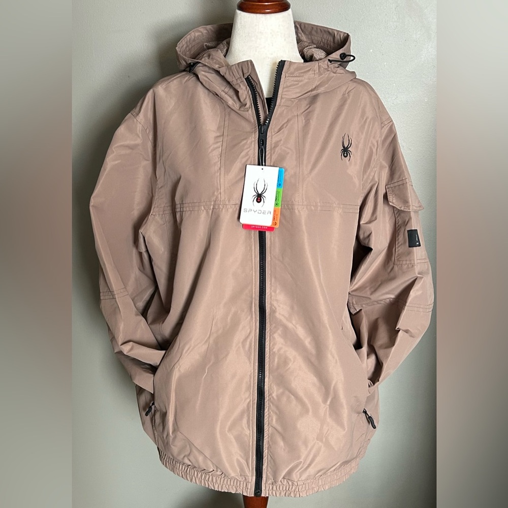 Spyder Men's Beige Windbreaker Jacket